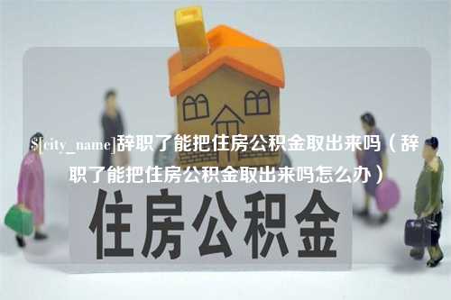 赤壁辞职了能把住房公积金取出来吗（辞职了能把住房公积金取出来吗怎么办）